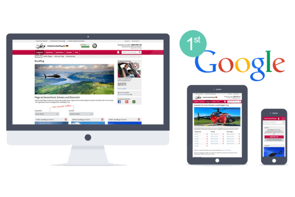 Hubschrauberflug mobile